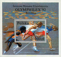 229629 MNH POLONIA 1992 OLYMPHILEX 92. EXPOSICION INTERNACIONAL DE FILATELICA OLIMPICA - Sin Clasificación