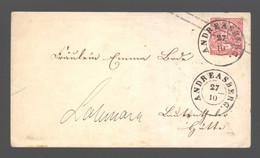 Norddeutscher Postbezirk,o Andreasberg (206) - Postal  Stationery