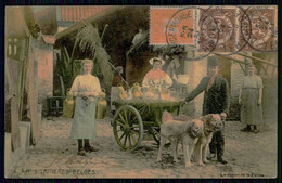 BELGIUM - Attelage De Chiens - Laitieres Belges. Le Départ De La Ferme (Ed.Editions O.S. B. Serie 20 Nº 3) Carte Postale - Artisanat