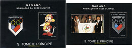 233527 MNH SANTO TOME Y PRINCIPE 1992 SESION DEL COMITE OLIMPICO INTERNACIONAL EN BIRMINGHAM - Hiver 1998: Nagano