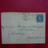 LETTRE VAUCOULEURS POUR TOULOUSE 1870 - 1863-1870 Napoléon III Lauré