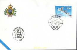 385403 MNH SAN MARINO 1994 CENTENARIO DEL COMITE OLIMPICO INTERNACIONAL - Gebraucht