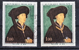 France  1587 Variété Impression Décalée Postes Sur Blanc Et Normal Oblitéré Used - Used Stamps