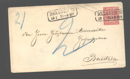 Norddeutscher Postbezirk,o,Dresden VI (206) - Postal  Stationery