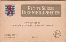 1515/ Petite Suisse Luxembourgeoise, Promenade B, Berdorf A Grundhof, Roitzbach-Kasselt, 10 Kaarten - Berdorf