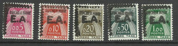 Algérie Etat Algérien  EA  Surcharge Rocher Noir Bureau Type1-352 Taxe N° 49 à 53 Neufs  * * TB   Voir Scans Soldé ! ! ! - Postage Due