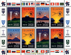 9398 MNH ISLANDIA 1995 CAMPEONATO DEL MUNDO DE BALONMANO - Volcans