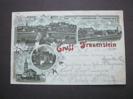 Frauenstein (Erzgeb.) , Schöne Karte Um 1898 - Frauenstein (Erzgeb.)