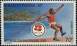 36751 MNH WALLIS Y FUTUNA 1995 10 JUEGOS DEL PACIFICO SUR EN TAHITI - Usati