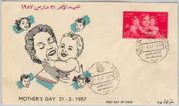 45455- EGYPT مِصر‎ - POSTAL HISTORY - FDC COVER 1959 Scott# 391 Mother’s Day - Fête Des Mères