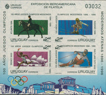 103062 MNH URUGUAY 1996 CENTENARIO DE LOS JUEGOS OLIMPICOS - Hiver 1998: Nagano