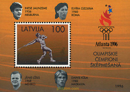 86458 MNH LETONIA 1996 26 JUEGOS OLIMPICOS VERANO ATLANTA 1996 - Estate 1956: Melbourne