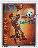67358 MNH YUGOSLAVIA 1996 CENTENARIO DEL FUTBOL EN SERBIA - Gebruikt
