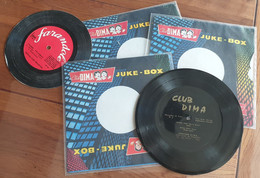 FLEXI DISQUE PUBLICITAIRE CLUB DIMA JUKE BOX 1960.1961 + 2 Pochettes Vides - Spezialformate