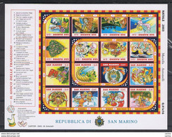 SAN  MARINO:  2003  NATALE  -  BL/FGL. €. 0,41 X 16  N. -  SASS. 74 - Blocchi & Foglietti