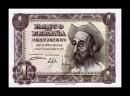 España Spain 1 Peseta Don Quijote De La Mancha 1951 Pick 139 Sin Serie SC- AUNC - 1-2 Peseten