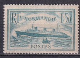 1935 - YVERT N°300 ** MNH  - COTE = 200 EUR. - PAQUEBOT NORMANDIE - Nuevos