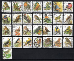 Lot De 29 TP Oblitérés " Oiseaux De Buzin", Complet Entre 1985 Et 1995 Sans Variétés De Gomme. TB !!! - Collections, Lots & Series