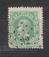 COB 30 Oblitération LP 32 BEAUMONT - 1869-1883 Léopold II