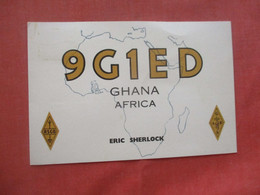 9G1ED.    Radio Card.  Africa   Ghana -   Ref 5837 - Ghana - Gold Coast