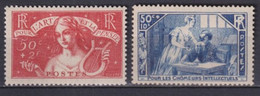 1935 - YVERT N°307/308 * MLH - COTE = 68 EUR. - - Nuevos