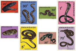 56720 MNH RUANDA 1967 SERPIENTES - 1962-1969