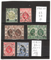 HONG-KONG 1903-21 Lot Oblitéré - Used Stamps