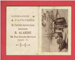 CALENDRIER 1916 TABLEAU BRETAGNE PUBLICITE LIBRAIRIE DE L INSTITUT AGRONOMIQUE RUE CLAUDE BERNARD A PARIS 5° - Formato Piccolo : 1901-20