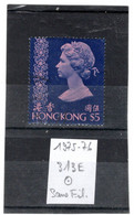 HONG-KONG 1975-76 YT N° 313E Oblitéré Sans Filigrane - Oblitérés