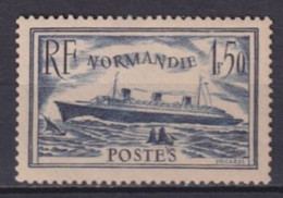 1935 - YVERT N°299 ** MNH - COTE = 35 EUR. - PAQUEBOT NORMANDIE - Nuevos