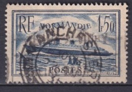 1935 - YVERT N°299 OBLITERATION ANGLAISE De MANCHESTER !- PAQUEBOT NORMANDIE - Used Stamps