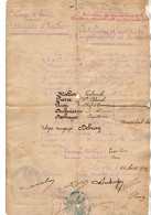 VP20.878 - MILITARIA - LA FERE 1909 - Certificat D'Aptitude à L'Emploi De Chef De Section - Maréchal Des Logis DEBRAY - Documents