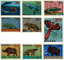 61624 MNH POLONIA 1966 FAUNA PREHISTORICA - Non Classés