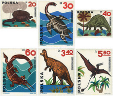 230608 MNH POLONIA 1965 FAUNA PREHISTORICA - Non Classificati