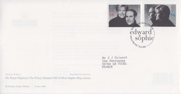 Enveloppe  FDC  1er  Jour   GRANDE  BRETAGNE   Mariage  Du  Prince  EDWARD   1999 - 1991-2000 Dezimalausgaben