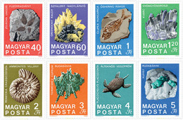 64059 MNH HUNGRIA 1969 CENTENARIO DEL INSTITUTO NACIONAL DE GEOLOGIA - Fossili