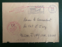 LETTRE OBL.MEC.21-2 1978 40 DAX LANDES + Ecole De Spécialisation De L'Aviation Légère De L'Armée De Terre - Poste Aérienne Militaire