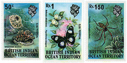 77338 MNH OCEANO INDICO BRITANICO 1973 FAUNA - Territorio Británico Del Océano Índico