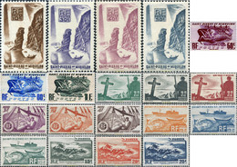 673291 HINGED SAN PEDRO Y MIQUELON 1947 MOTIVOS VARIOS - Used Stamps