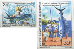 680807 MNH NUEVA CALEDONIA 1980 PECES - Used Stamps