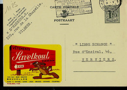 Publibel Obl. N° 1125  ( SAVELKOUL - Vêtements Enfants - Rabbit - Lapin) Obl. BXL 1953 - Werbepostkarten