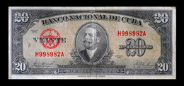 # # # Alte Banknote Aus Kuba (Cuba) 20 Pesos 1958  # # # - Cuba