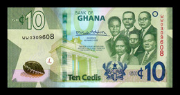 Ghana 10 Cedis 2022 Pick 47 New Date SC UNC - Ghana