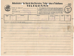 Portugal 1956 , Telegrama , Telegram From Porto To Marco De Canaveses - Lettres & Documents