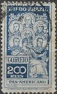 BRAZIL 1909 Pan-American Congress, Rio De Janeiro - 200r. - Blue FU - Oblitérés