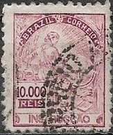 BRAZIL 1918 Economy And Culture - 10,000r. - Red FU - Oblitérés