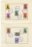 Mapje Met 9 Zegels Uit Serie 430/44 Gestempeld Met LEOPOLDVILLE 1 JUILLET 1961 - Oblitérés