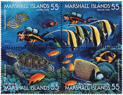 11438 MNH MARSHALL Islas 1995 FAUNA MARINA - Buceo
