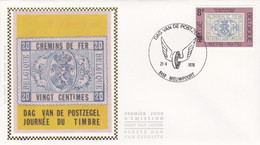 Enveloppe FDC Soie 1929 Chemins De Fer Nieuwpoort - 1971-80