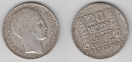 20 FRS 1933 Rameaux Longs (ARGENT) - 20 Francs